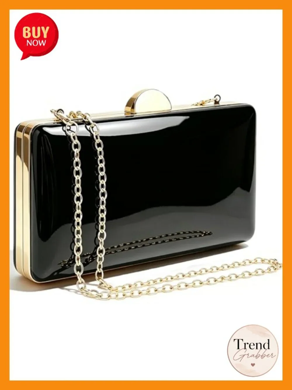 Patent Leather Evening Bag Clutch Purses for Women Formal Wedding Cocktail Party